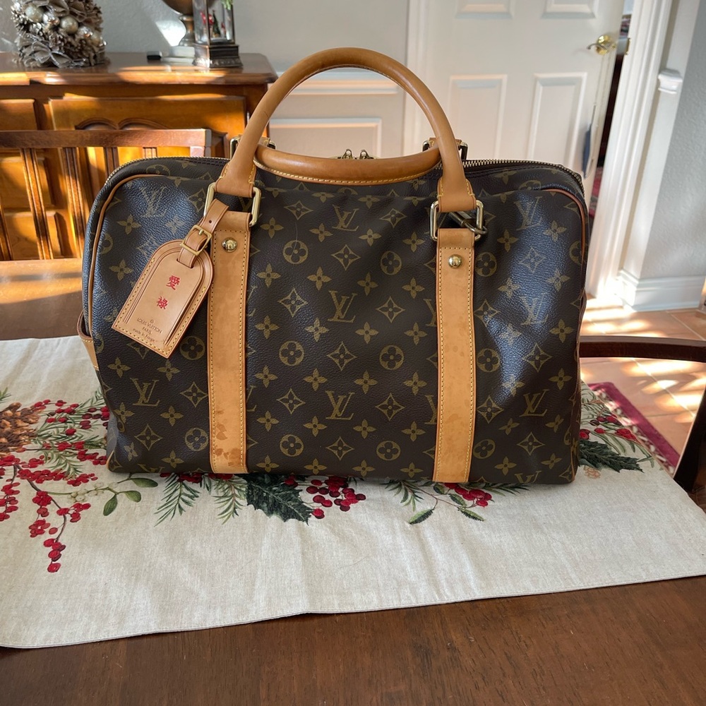 Louis Vuitton Brown Monogram Carryall Boston Travel Bag - Picture 3 of 16